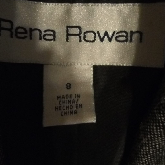 Rena Rowan grey & black lined blazer, sz 8 - Picture 2 of 7